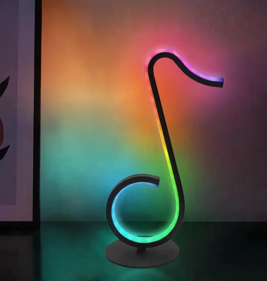 RGB Atmosfære Lampe med Nodedesign, USB og Fjernbetjening