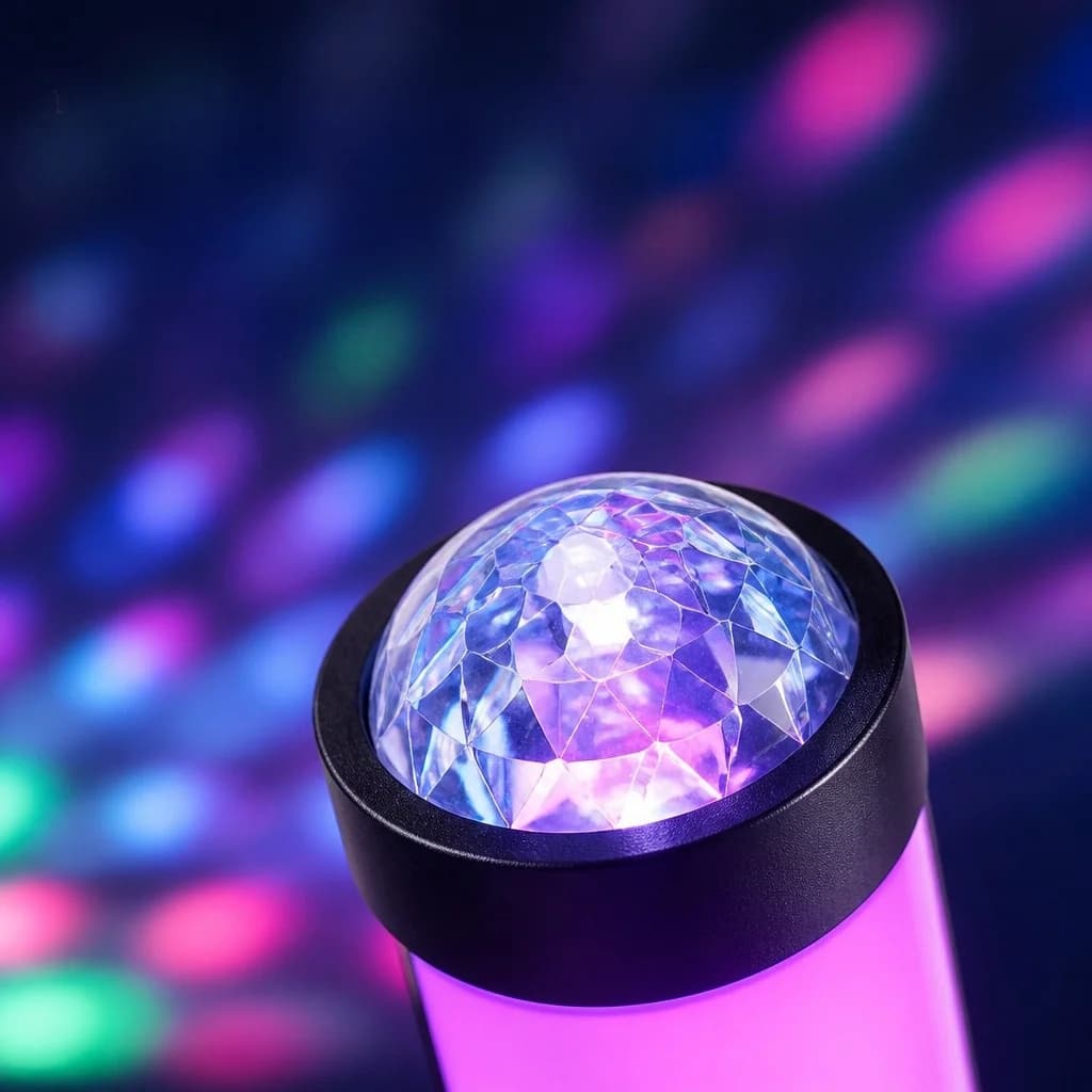 RGB projektor atmosfærelys med musiksynchronisering og fjernbetjening