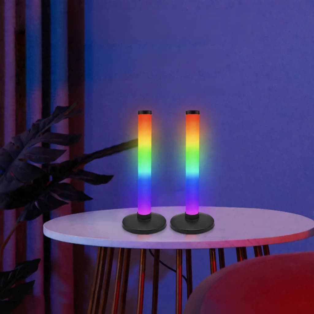RGB atmosfærelys med lydsynk og app-styring til skrivebord