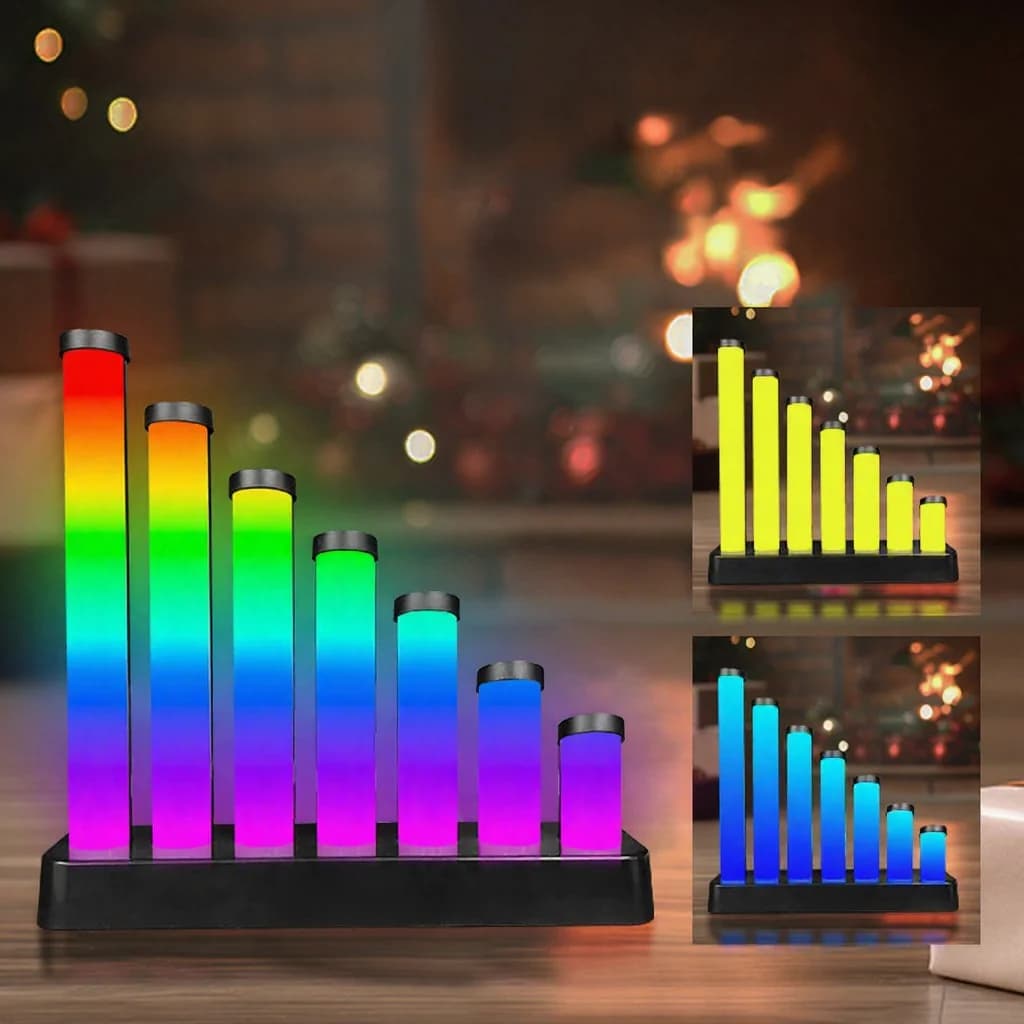 RGB LED-skrivebordslampe med lydreaktion og app-styring