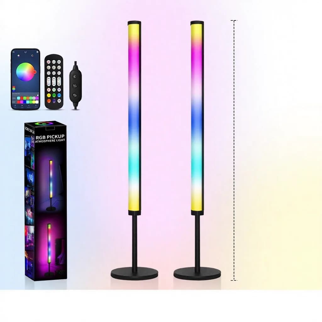 RGB LED atmosfærelampe til skrivebord med musiksynchronisering og app-styring