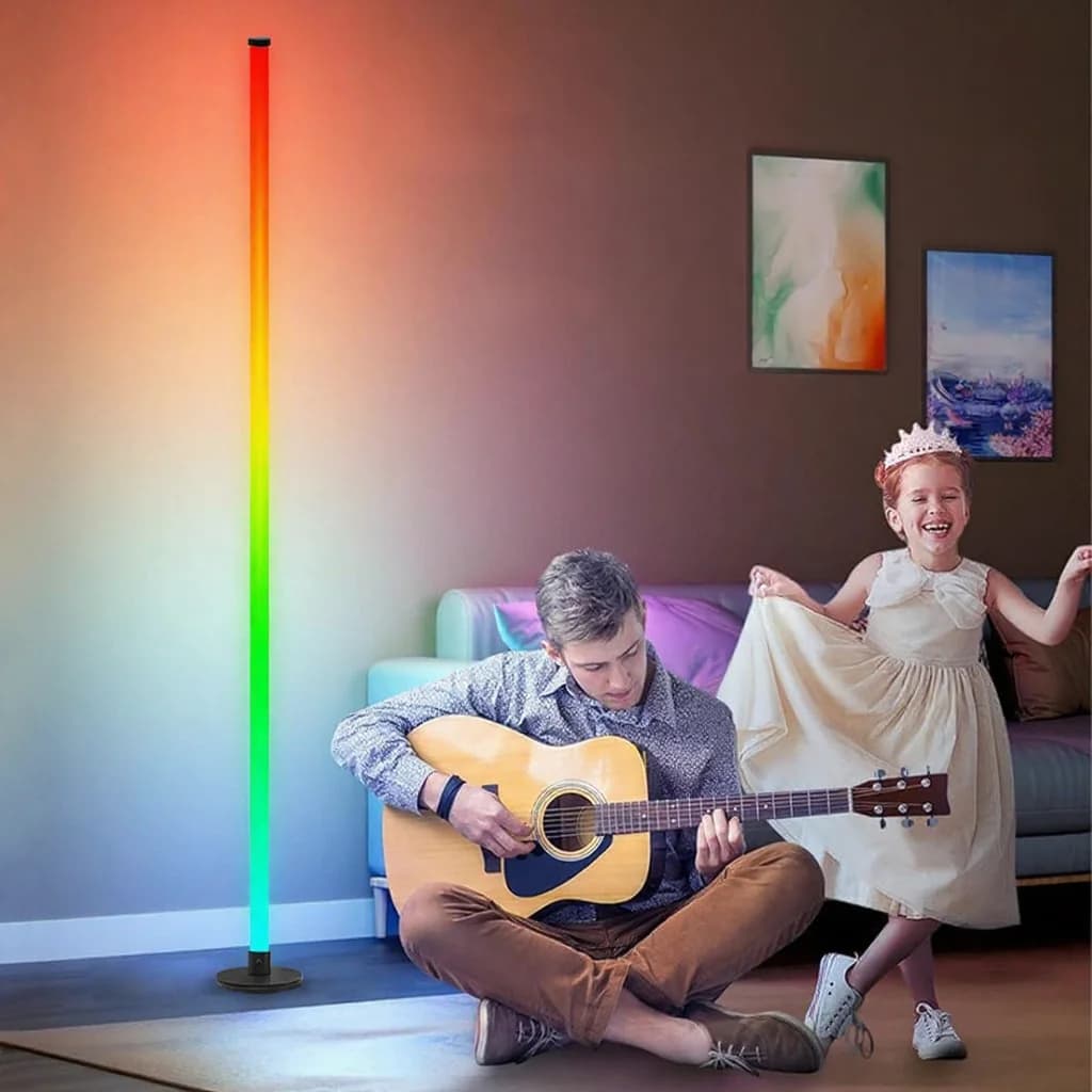 RGB LED Gulvlampe med App-styring til Stuen