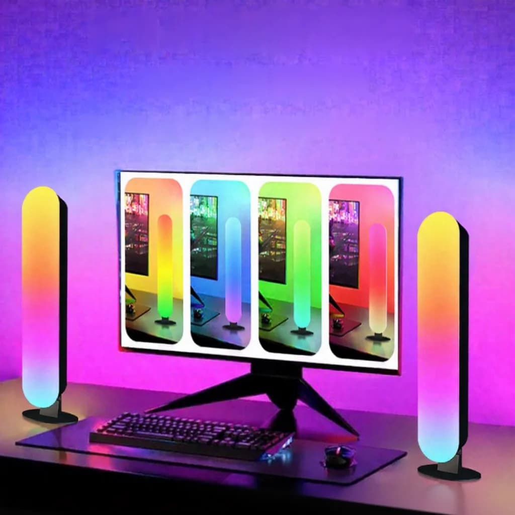 RGB LED-omgivelseslys med Bluetooth-musiksynkronisering og app-styring