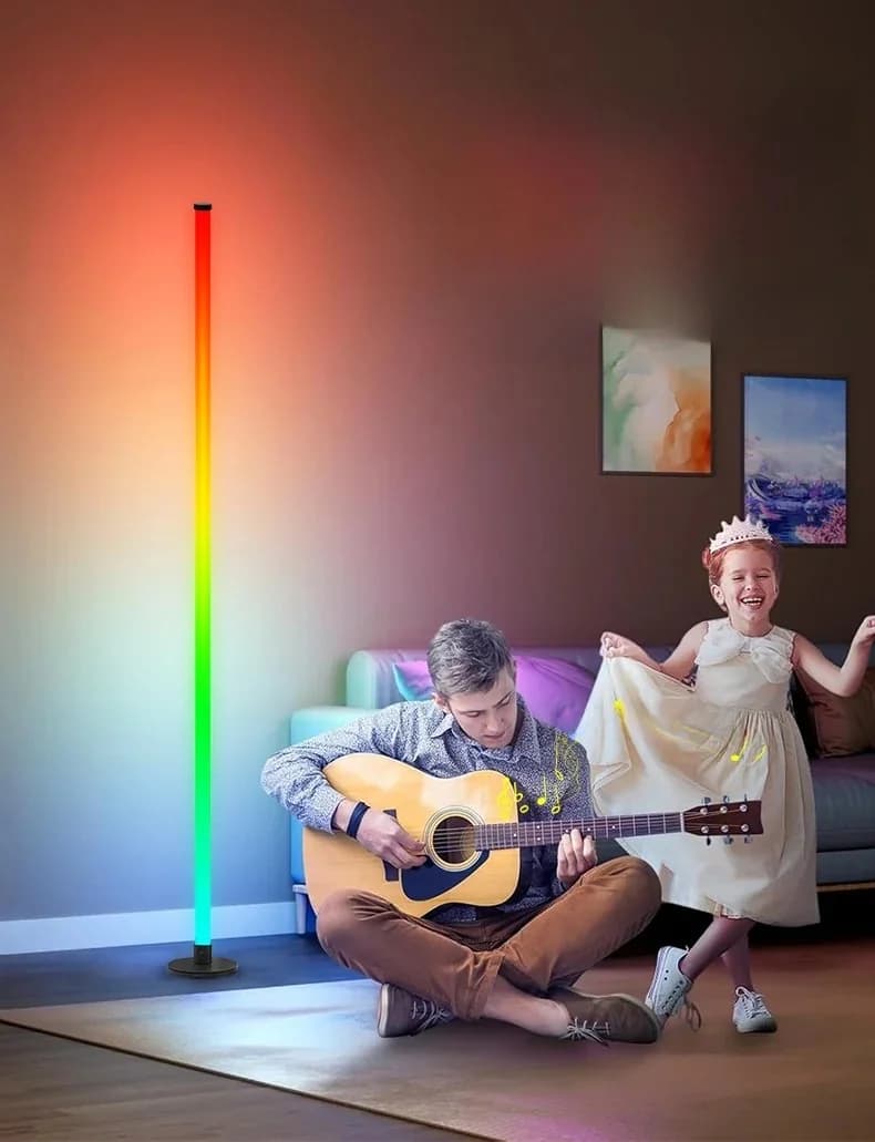 RGB LED Gulvlampe med App-styring til Stuen