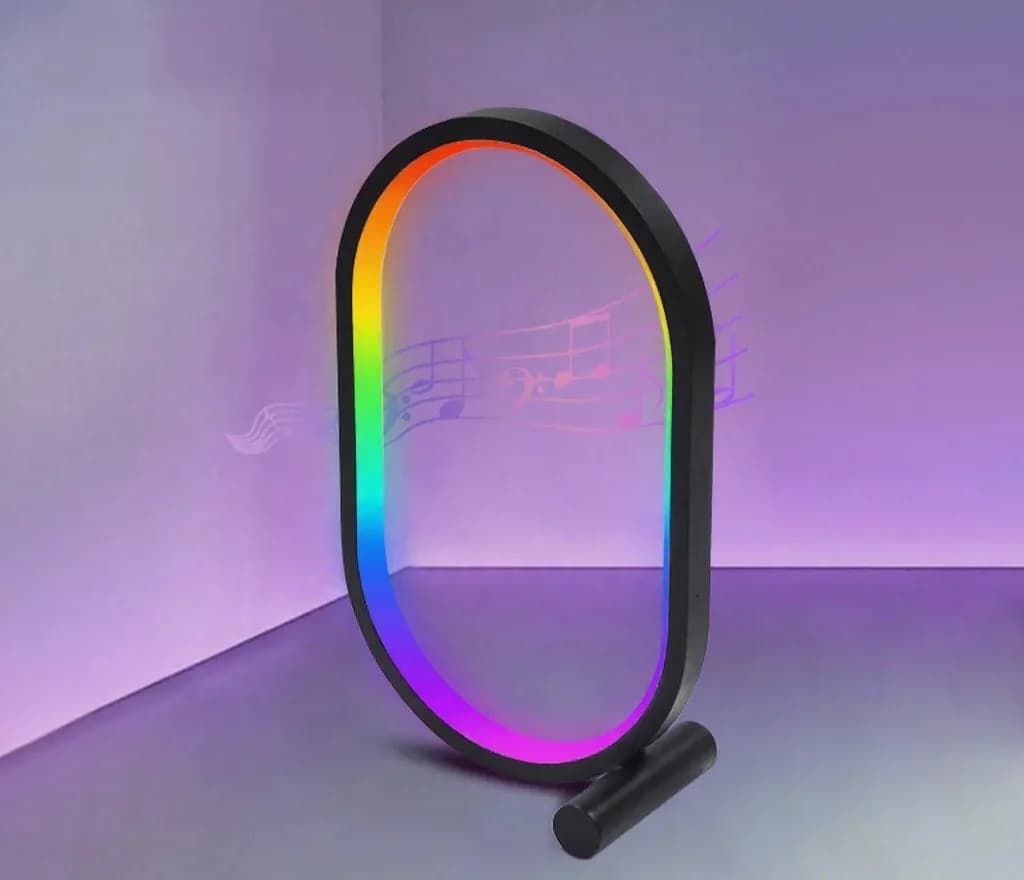RGB Skrivebordslampe med Musiksynk og App-styring