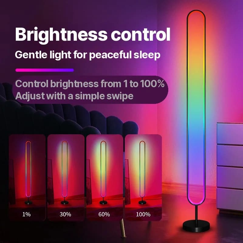 RGB LED lydaktiveret atmosfærelys med app-styring