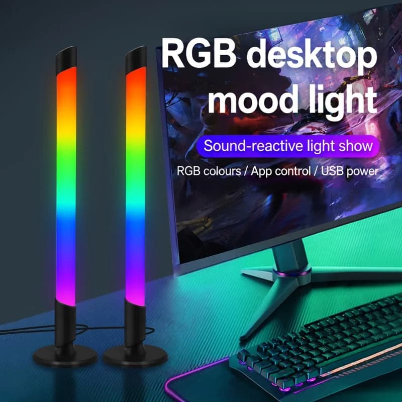 USB Musiksynkroniseret RGB Atmosfærelys til Desktop Gaming