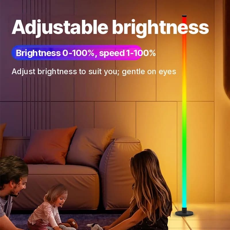 RGB LED Gulvlampe med App-styring til Stuen