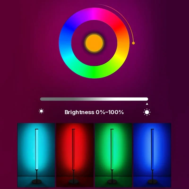 RGB LED atmosfærelampe til skrivebord med musiksynchronisering og app-styring