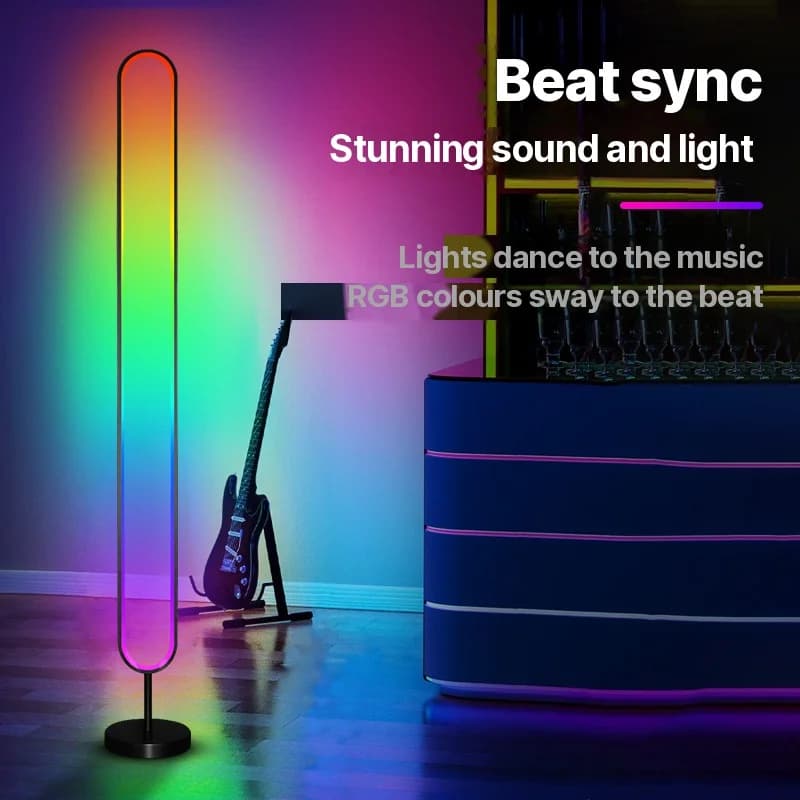 RGB LED lydaktiveret atmosfærelys med app-styring